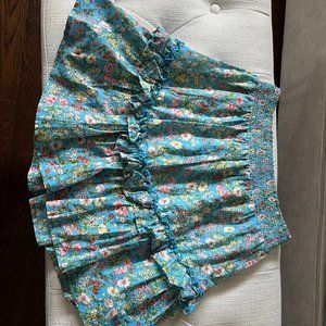 Luminary Blue Floral Skirt